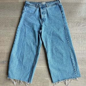 Everlane Size 32  cropped Wide leg Jeans